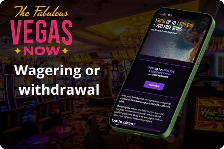 Wagering or withdrawal VegasNow Casino